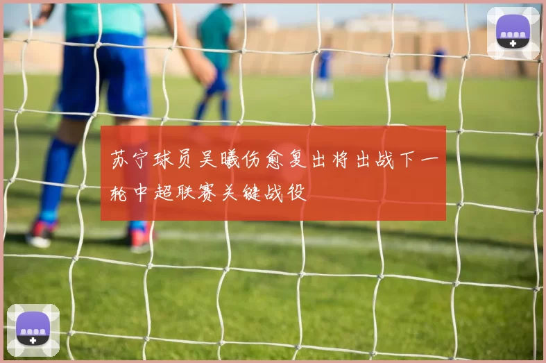 苏宁球员吴曦伤愈复出将出战下一轮中超联赛关键战役